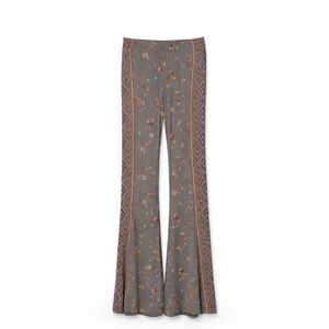 O'Neill Gray Floral Flare Pants
